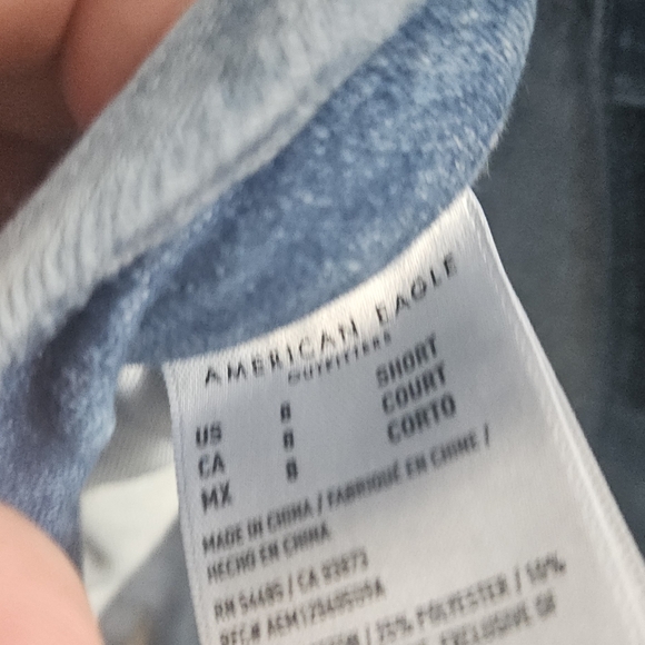 American Eagle Curvy Button fly Split Hem Skinny Jeans - Picture 7 of 7